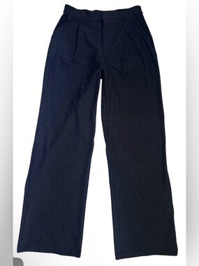 Vuori Elevation Pants Womens XS black heather High Rise Wide Leg Stretch VW4089